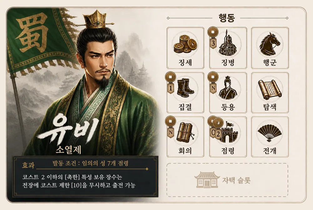 군주 카드 유비
