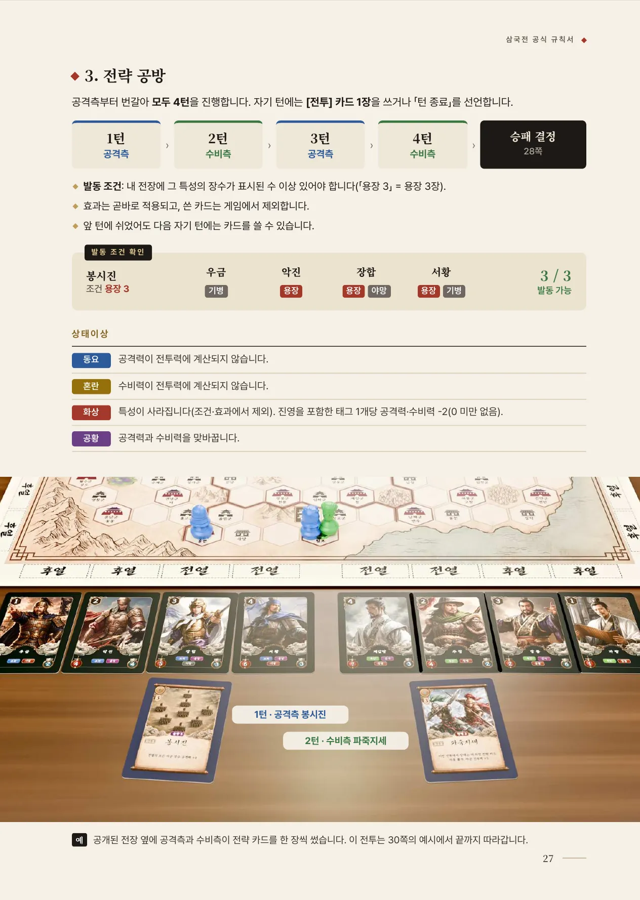 공식 규칙서 27쪽 · 13 공개와 전략 공방